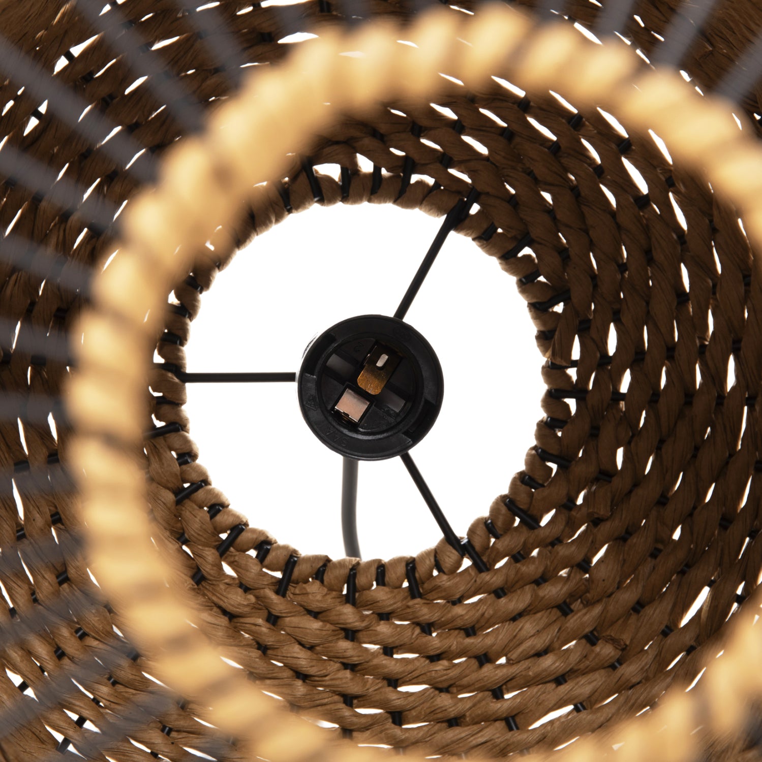 ΦΩΤΙΣΤΙΚΟ ΟΡΟΦΗΣ ΚΡΕΜΑΣΤΟ HM4340 PAPER ROPE ΜΠΕΖ-ΜΑΥΡΟ ΜΕΤΑΛΛΟ-Φ26x40-120Υεκ. - Pakobazaar