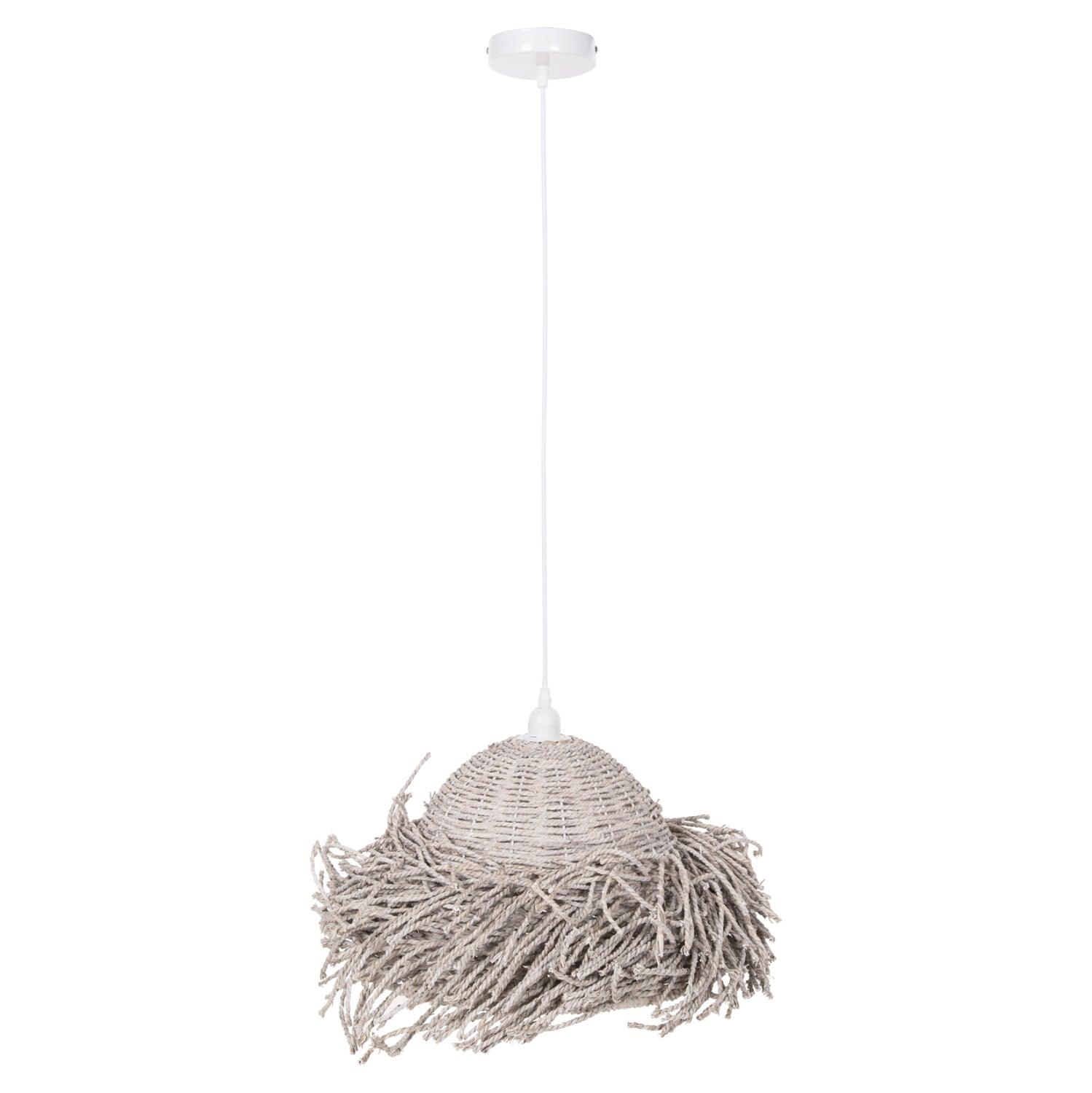 ΦΩΤΙΣΤΙΚΟ ΟΡΟΦΗΣ ΚΡΕΜΑΣΤΟ HM4349 SEAGRASS ΣΕ WHITEWASH ΧΡΩΜΑ Φ50x25-135Υεκ. - Pakobazaar