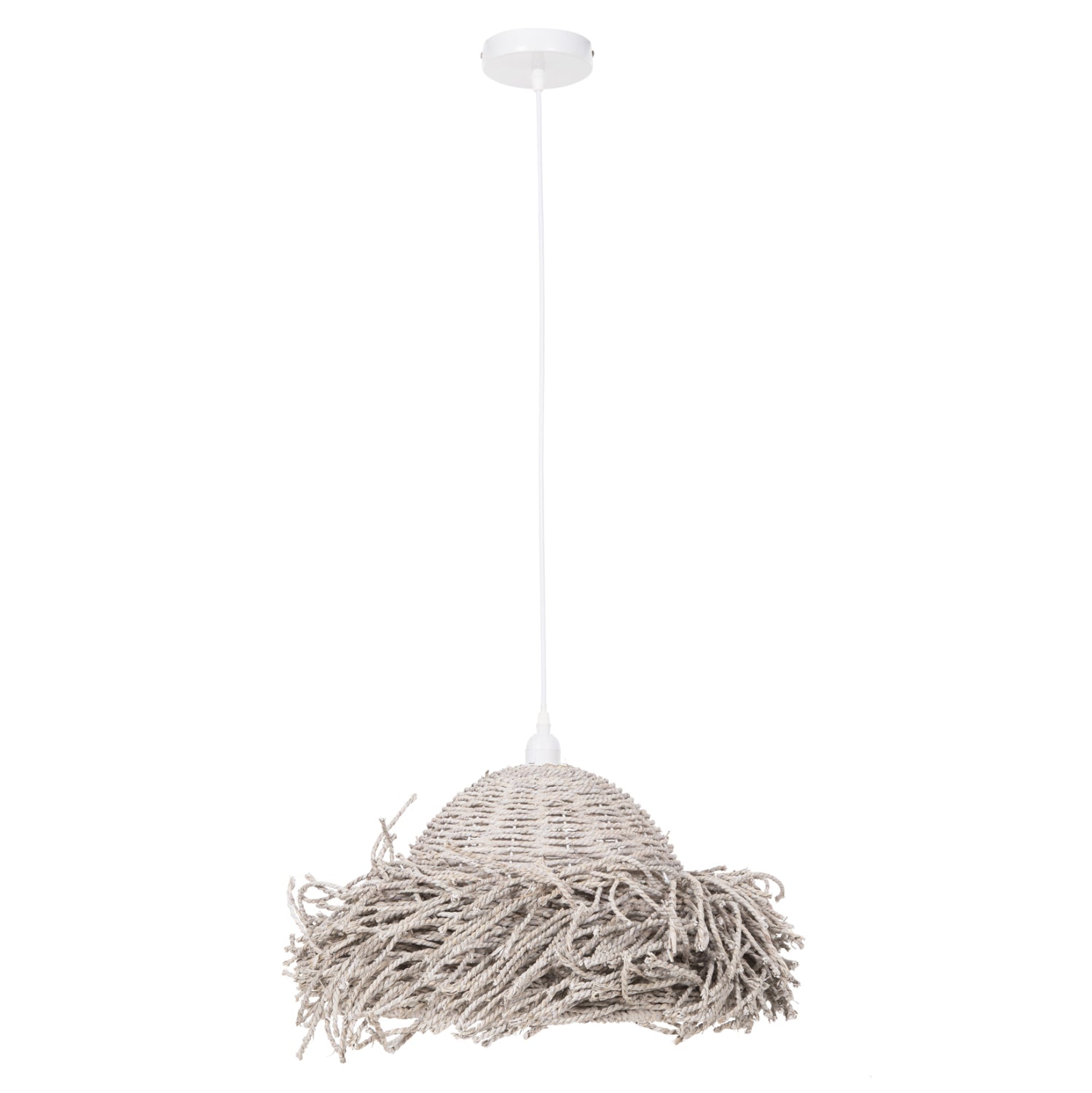 ΦΩΤΙΣΤΙΚΟ ΟΡΟΦΗΣ ΚΡΕΜΑΣΤΟ HM4349 SEAGRASS ΣΕ WHITEWASH ΧΡΩΜΑ Φ50x25-135Υεκ. - Pakobazaar