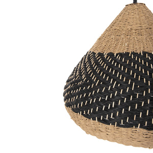 ΦΩΤΙΣΤΙΚΟ ΟΡΟΦΗΣ ΚΡΕΜΑΣΤΟ HM4354 ΦΥΣΙΚΟ RAΤΤΑΝ-PAPER ROPE-ΦΥΣΙΚΟ&ΜΑΥΡΟ Φ54x42-145Υεκ. - Pakobazaar