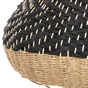 ΦΩΤΙΣΤΙΚΟ ΟΡΟΦΗΣ ΚΡΕΜΑΣΤΟ HM4354 ΦΥΣΙΚΟ RAΤΤΑΝ-PAPER ROPE-ΦΥΣΙΚΟ&ΜΑΥΡΟ Φ54x42-145Υεκ. - Pakobazaar