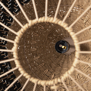 ΦΩΤΙΣΤΙΚΟ ΟΡΟΦΗΣ ΚΡΕΜΑΣΤΟ HM4354 ΦΥΣΙΚΟ RAΤΤΑΝ-PAPER ROPE-ΦΥΣΙΚΟ&ΜΑΥΡΟ Φ54x42-145Υεκ. - Pakobazaar