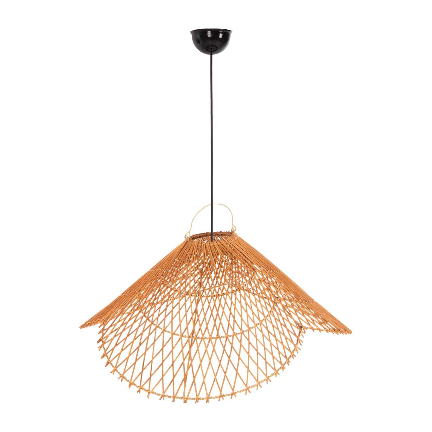 ΦΩΤΙΣΤΙΚΟ ΟΡΟΦΗΣ ΚΡΕΜΑΣΤΟ HM7880.02 RATTAN ΣΕ ΜΠΕΖ ΤΗΣ ΑΜΜΟΥ ΧΡΩΜΑ Φ97x46Υεκ - Pakobazaar