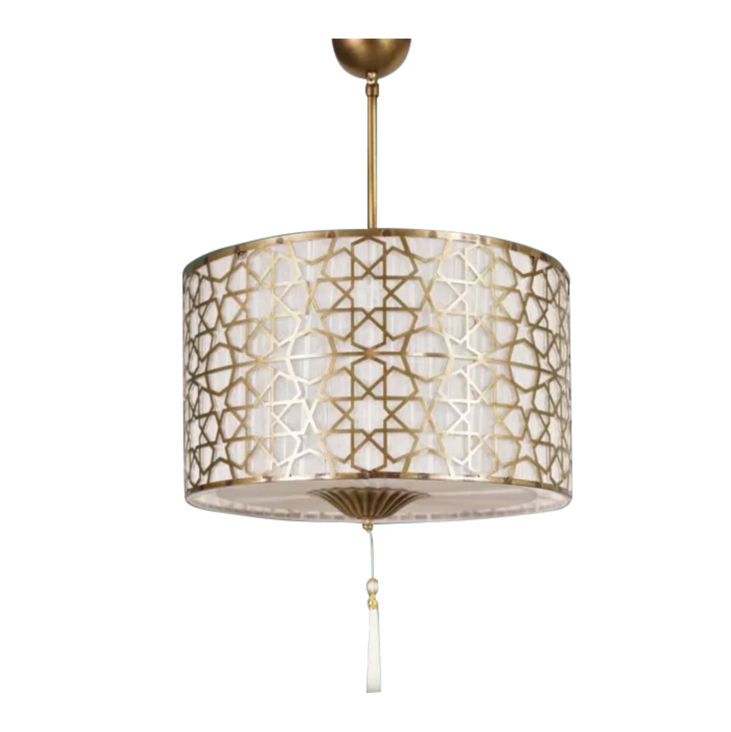 ΦΩΤΙΣΤΙΚΟ ΟΡΟΦΗΣ ΚΡΕΜΑΣΤΟ ΜΕ ΦΟΥΝΤΑ ΧΡΥΣΟ HM7647.01 Φ40x56Y εκ. - Pakobazaar