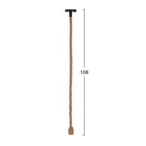 ΦΩΤΙΣΤΙΚΟ ΟΡΟΦΗΣ ΚΡΕΜΑΣΤΟ ΜΕ ΛΑΜΠΤΗΡΑ HM11927.02--ΣΧΟΙΝΙ 1m ΠΑΧΟΥΣ 2cm-ΝΤΟΥΙ Ε27 - Pakobazaar