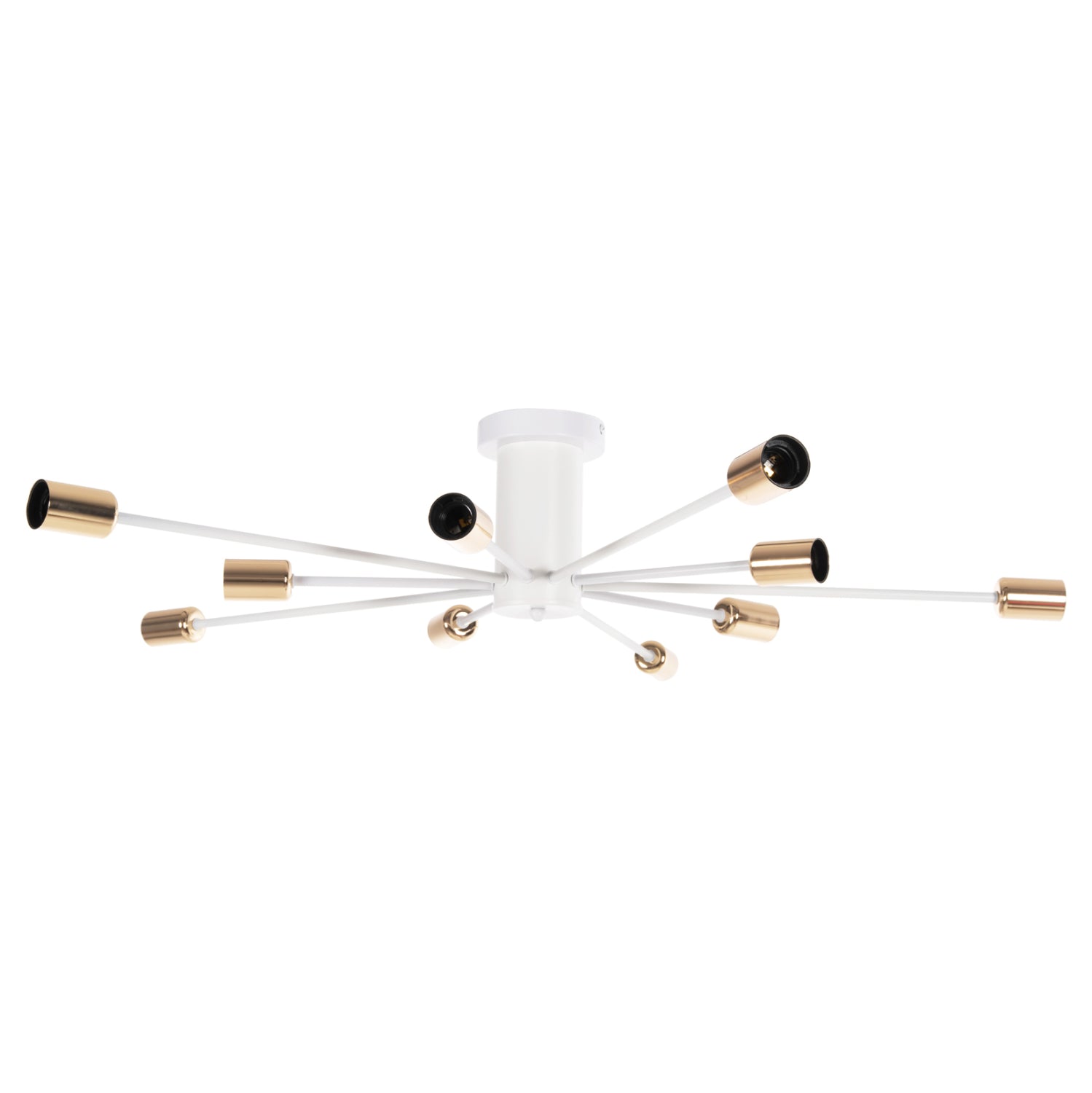 ΦΩΤΙΣΤΙΚΟ ΟΡΟΦΗΣ ΚΡΕΜΑΣΤΟ ΠΟΛΥΦΩΤΟ 10ΦΩΤΟ HM4122 ΛΕΥΚΟ ΜΕΤΑΛΛΟ 18,5Υ εκ. - Pakobazaar