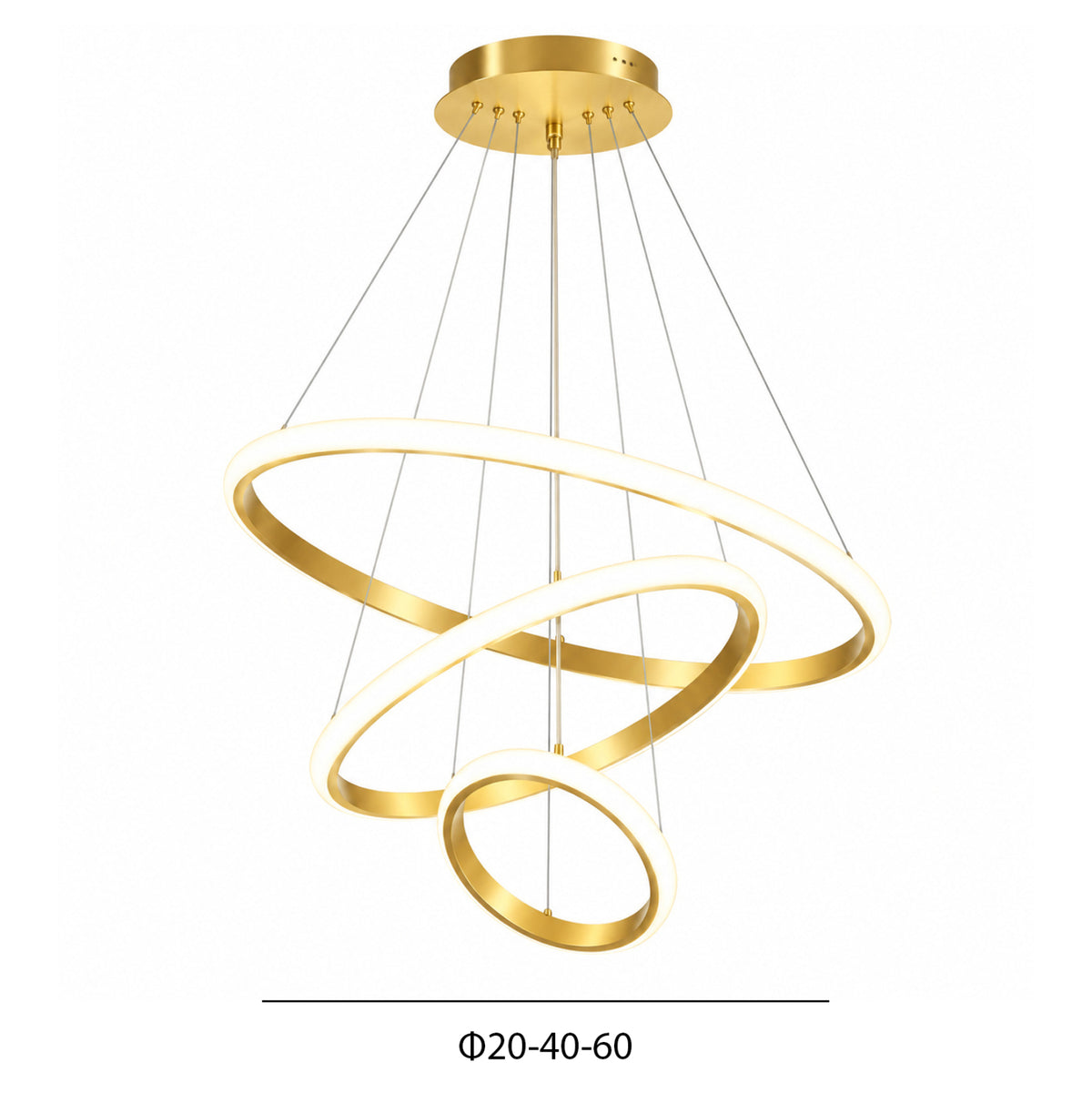 ΦΩΤΙΣΤΙΚΟ ΟΡΟΦΗΣ LED (DIMMABLE+R.C.) ΚΡΕΜΑΣΤΟ ΣΕΙΡΑ AERIAL HM4882.03 ΧΡΥΣΟ Φ60εκ. - Pakobazaar
