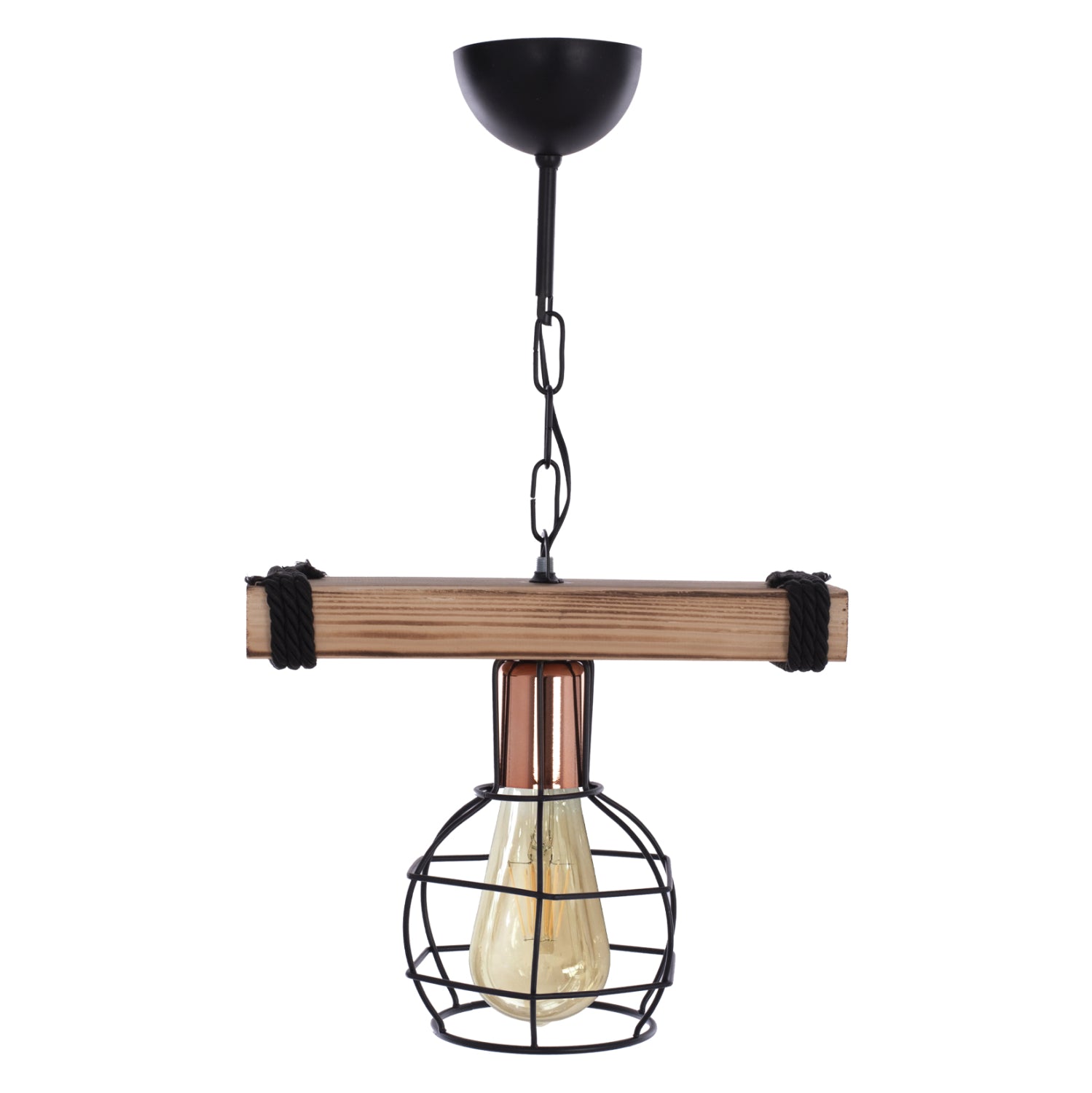 ΦΩΤΙΣΤΙΚΟ ΟΡΟΦΗΣ ME ΞΥΛΟ ΚΑΙ ΜΕΤΑΛΛΙΚΟ ΠΛΕΓΜΑ 30x16x50Υεκ.HM7680.01 - Pakobazaar