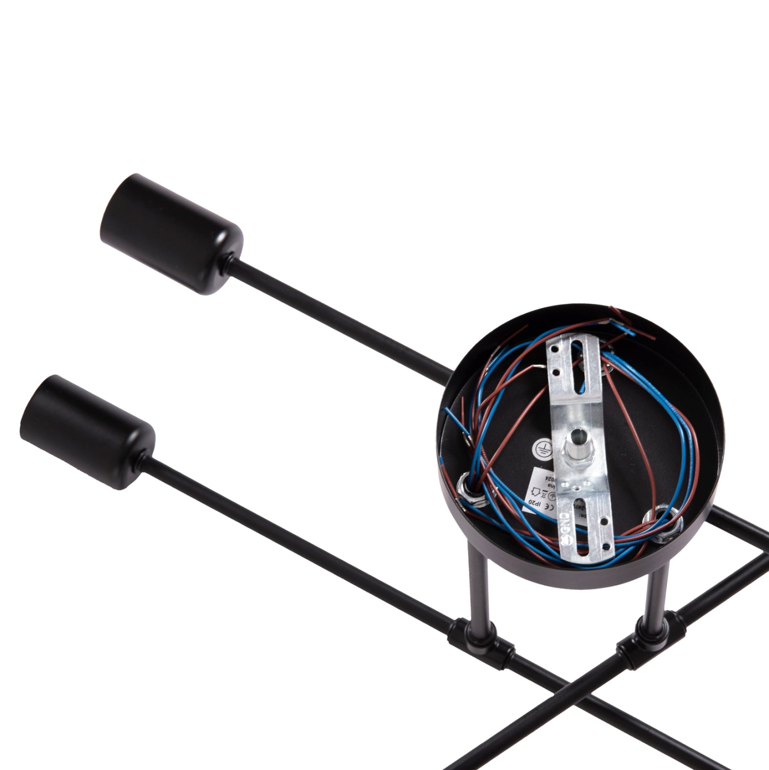 ΦΩΤΙΣΤΙΚΟ ΟΡΟΦΗΣ ΠΟΛΥΦΩΤΟ LIGHTY HM7427.11 ΜΕΤΑΛΛΟ ΣΕ ΜΑΥΡΟ 51x51x23Υεκ. - Pakobazaar