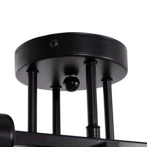 ΦΩΤΙΣΤΙΚΟ ΟΡΟΦΗΣ ΠΟΛΥΦΩΤΟ LIGHTY HM7428.11 ΜΕΤΑΛΛΟ ΣΕ ΜΑΥΡΟ 28x28x15Υεκ. - Pakobazaar