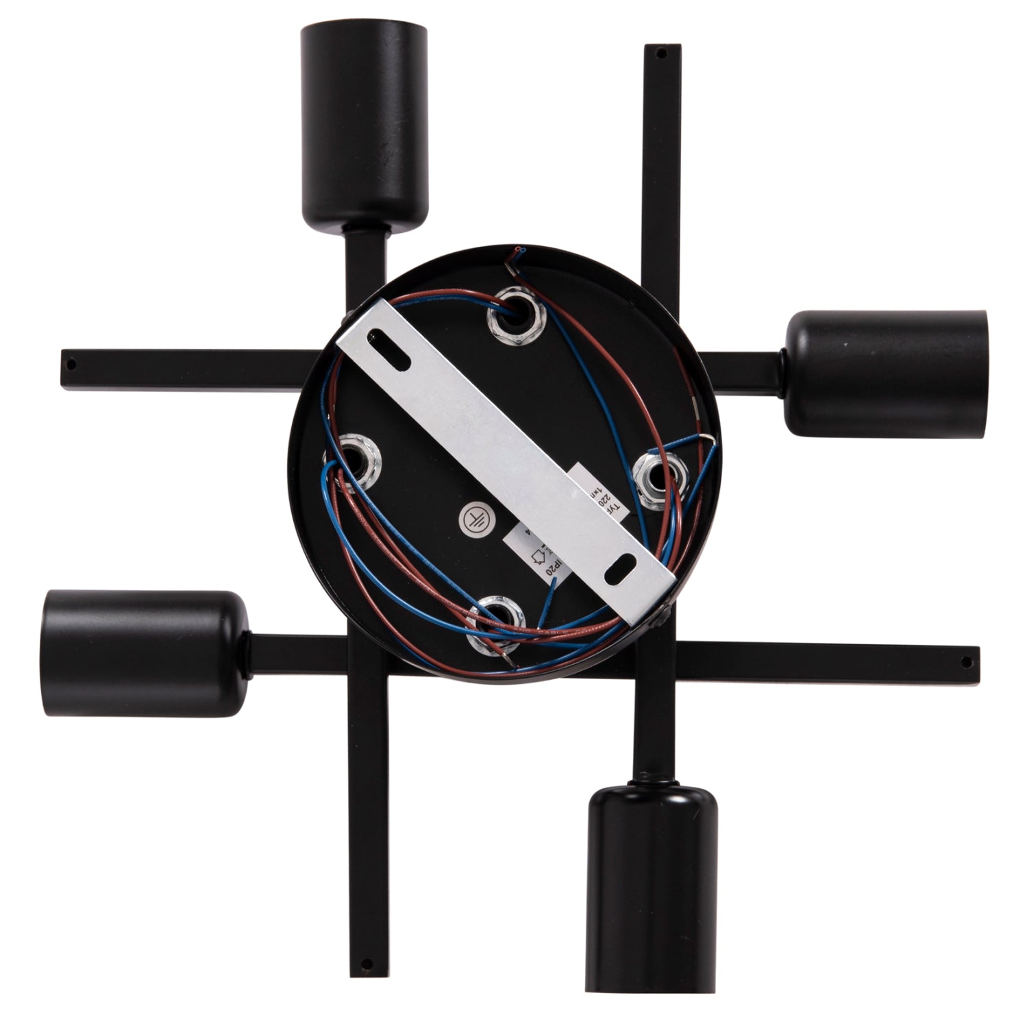 ΦΩΤΙΣΤΙΚΟ ΟΡΟΦΗΣ ΠΟΛΥΦΩΤΟ LIGHTY HM7428.11 ΜΕΤΑΛΛΟ ΣΕ ΜΑΥΡΟ 28x28x15Υεκ. - Pakobazaar