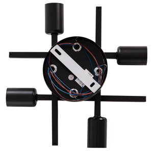 ΦΩΤΙΣΤΙΚΟ ΟΡΟΦΗΣ ΠΟΛΥΦΩΤΟ LIGHTY HM7428.11 ΜΕΤΑΛΛΟ ΣΕ ΜΑΥΡΟ 28x28x15Υεκ. - Pakobazaar