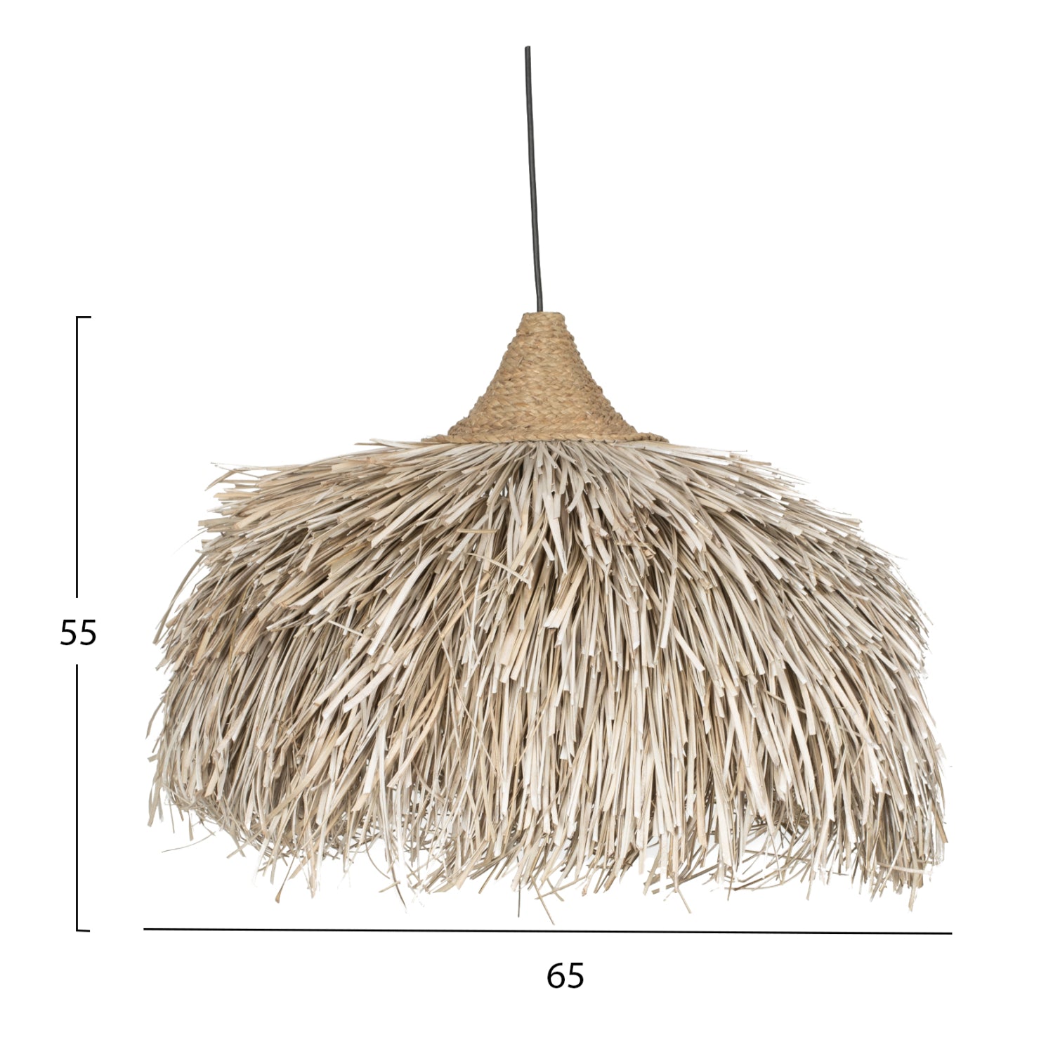 ΦΩΤΙΣΤΙΚΟ ΟΡΟΦΗΣ ΣΤΡΟΓΓΥΛΟ ΚΑΠΕΛΟ ΙΝΕΣ PANDAN ΣΕ WHITEWASH 65x65x55Yεκ.HM7773 - Pakobazaar