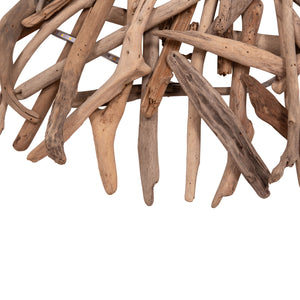 ΦΩΤΙΖΟΜΕΝΟ ΔΙΑΚΟΣΜΗΤΙΚΟ ΤΟΙΧΟΥ DREAMER HM4422 DRIFTWOOD ΜΕ ΤΑΙΝΙΑ LED Φ90x7(πάχος)εκ - Pakobazaar