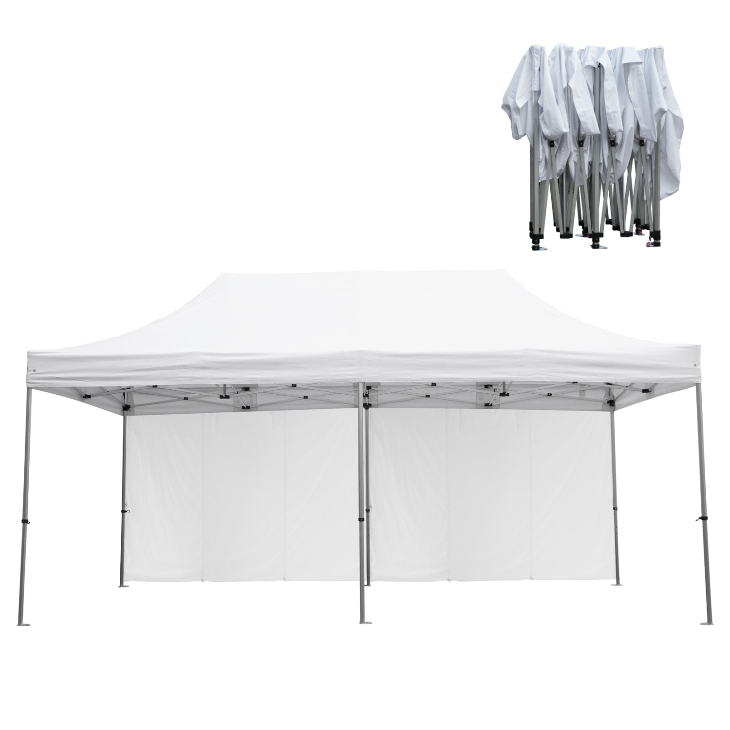 GAZEBO ΕΠΑΓΓΕΛΜΑΤΙΚΟ ΒΑΡΕΩΣ ΤΥΠΟΥ CRESSEN HM21099 ΠΤΥΣΣΟΜΕΝΟ ΑΛΟΥΜΙΝΙΟΥ 3x6x3,4Yμ - Pakobazaar