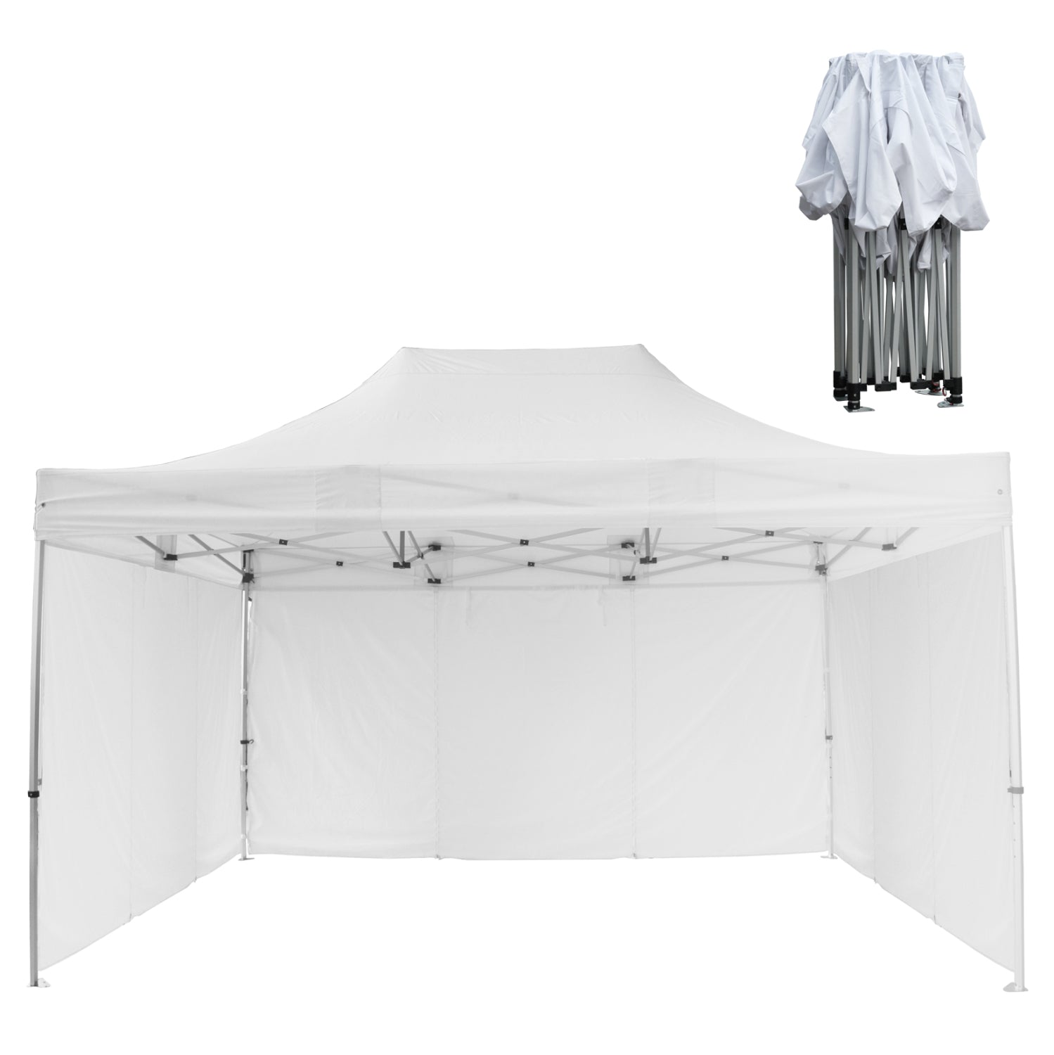 GAZEBO ΕΠΑΓΓΕΛΜΑΤΙΚΟ ΒΑΡΕΩΣ ΤΥΠΟΥ CRESSEN HM21098.01 ΠΤΥΣΣΟΜΕΝΟ ΑΛΟΥΜΙΝΙΟΥ 3x4,5x3,4Yμ - Pakobazaar