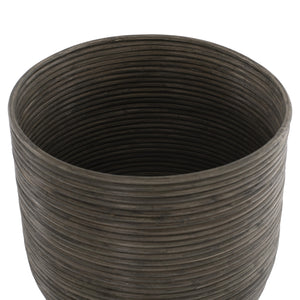 ΓΛΑΣΤΡΑ ΑΠΟ RATTAN ΚΑΙ BAMBOO HM7724 36Χ35Χ95Yεκ.ΦΥΣΙΚΟ - ΠΡΑΣΙΝΟ - Pakobazaar