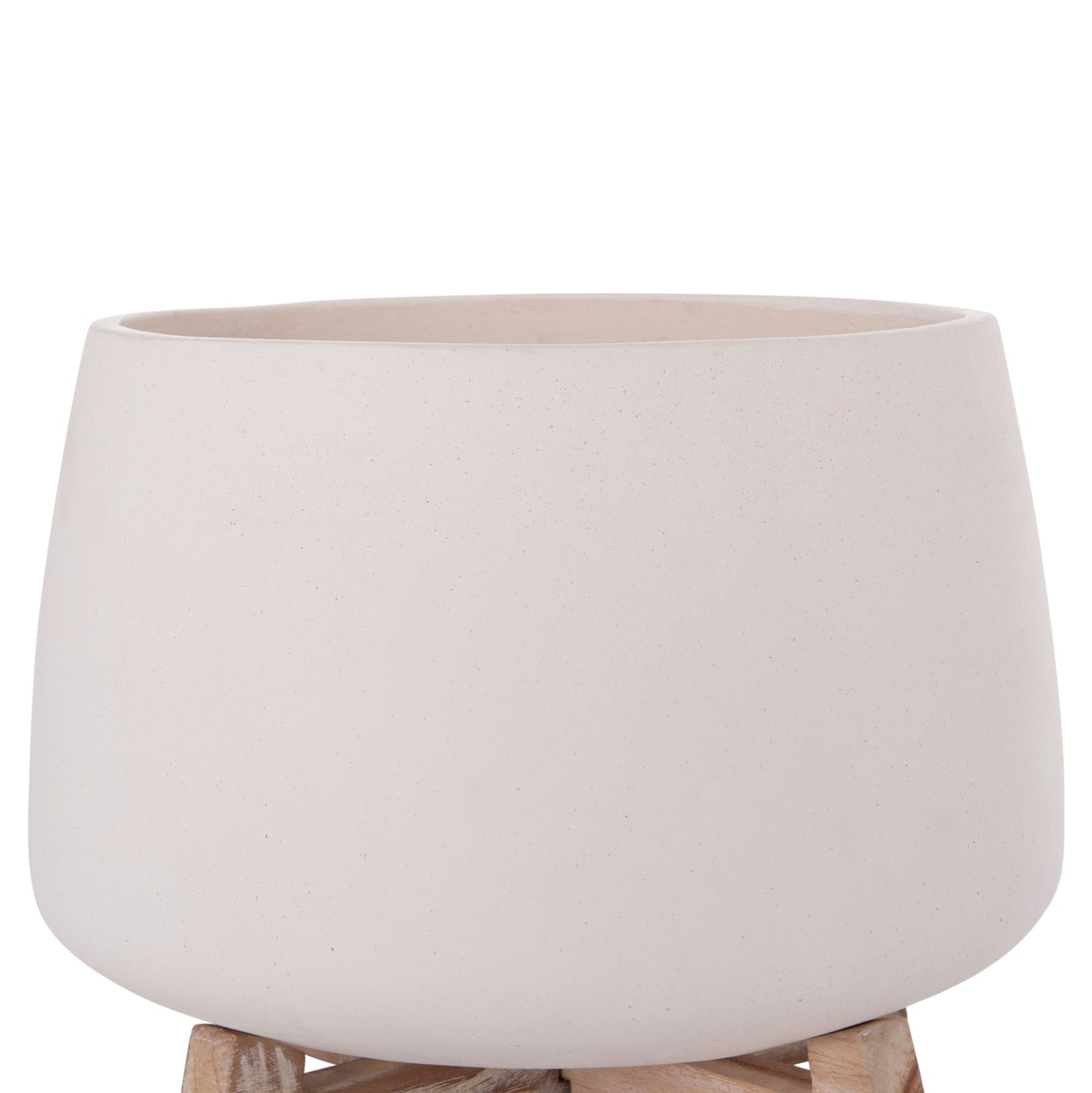 ΓΛΑΣΤΡΑ ΕΣ.ΧΩΡΟΥ FRELLO HM4674.02L ΛΕΥΚΟ FIBER CEMENT--TEAK ΒΑΣΗ 29x29x23,5Υεκ. - Pakobazaar