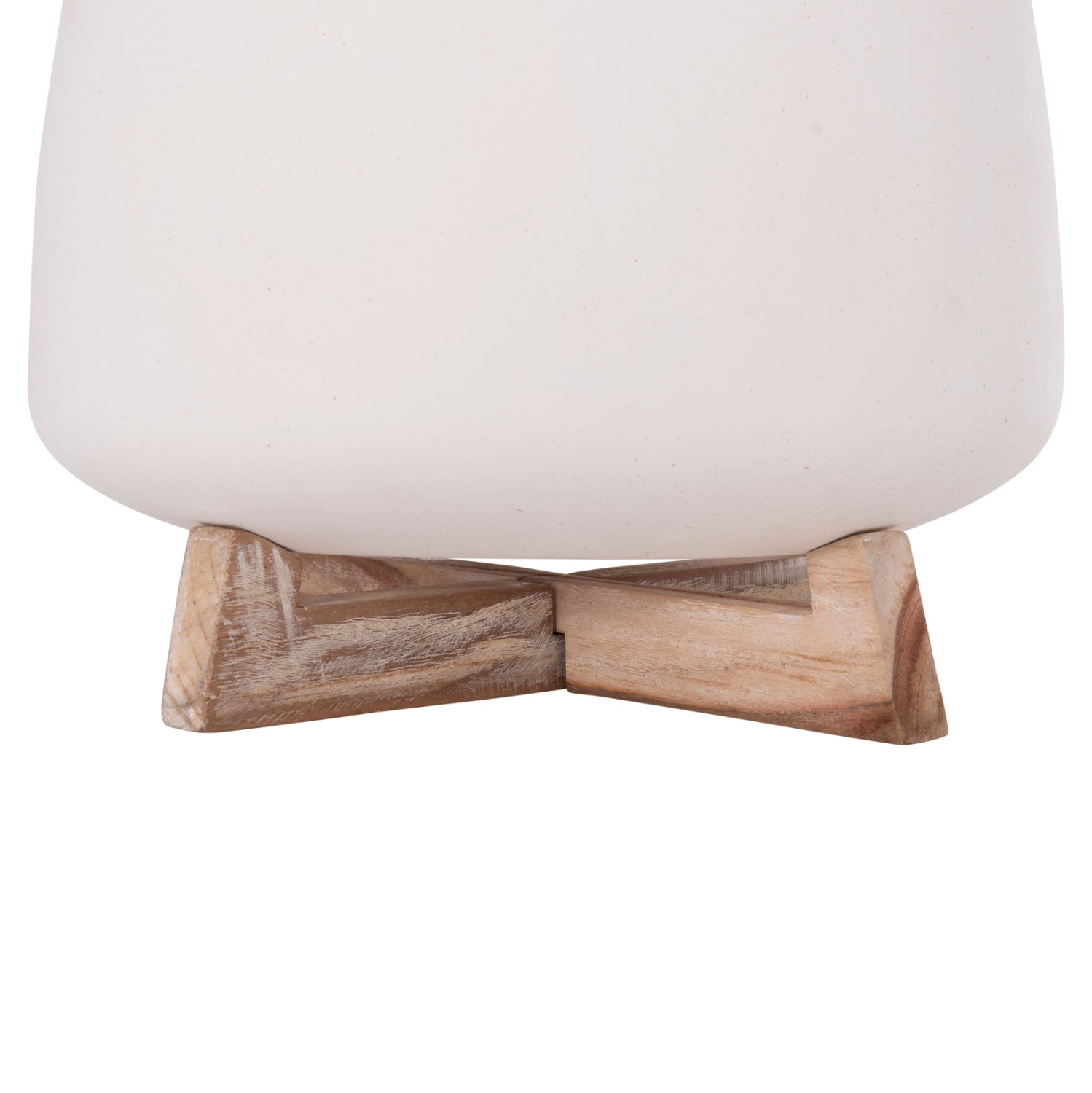 ΓΛΑΣΤΡΑ ΕΣ.ΧΩΡΟΥ FRELLO HM4674.02L ΛΕΥΚΟ FIBER CEMENT--TEAK ΒΑΣΗ 29x29x23,5Υεκ. - Pakobazaar