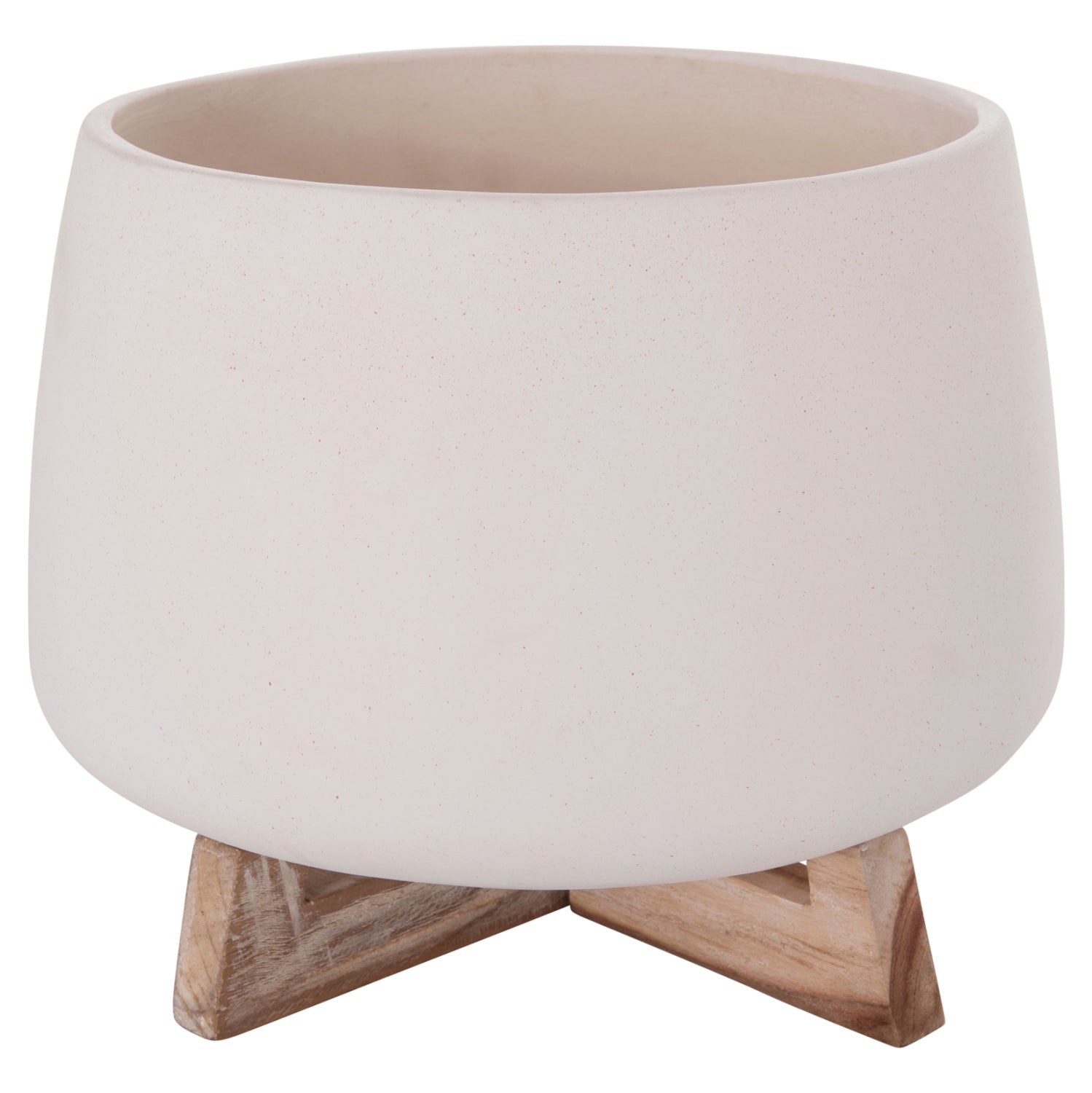 ΓΛΑΣΤΡΑ ΕΣ.ΧΩΡΟΥ FRELLO HM4674.02L ΛΕΥΚΟ FIBER CEMENT--TEAK ΒΑΣΗ 29x29x23,5Υεκ. - Pakobazaar