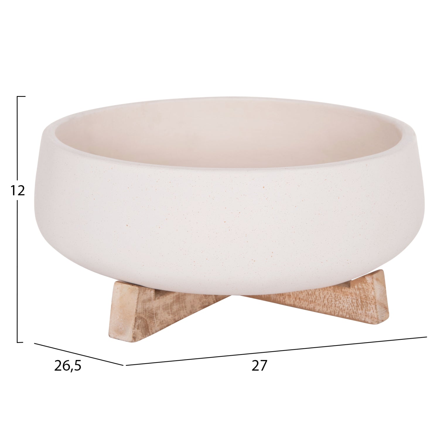 ΓΛΑΣΤΡΑ ΕΣ.ΧΩΡΟΥ FRELLO HM4674.02M ΛΕΥΚΟ FIBER CEMENT--TEAK ΒΑΣΗ 27x26,5x12Υεκ. - Pakobazaar