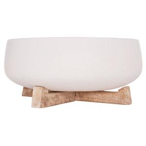 ΓΛΑΣΤΡΑ ΕΣ.ΧΩΡΟΥ FRELLO HM4674.02M ΛΕΥΚΟ FIBER CEMENT--TEAK ΒΑΣΗ 27x26,5x12Υεκ. - Pakobazaar