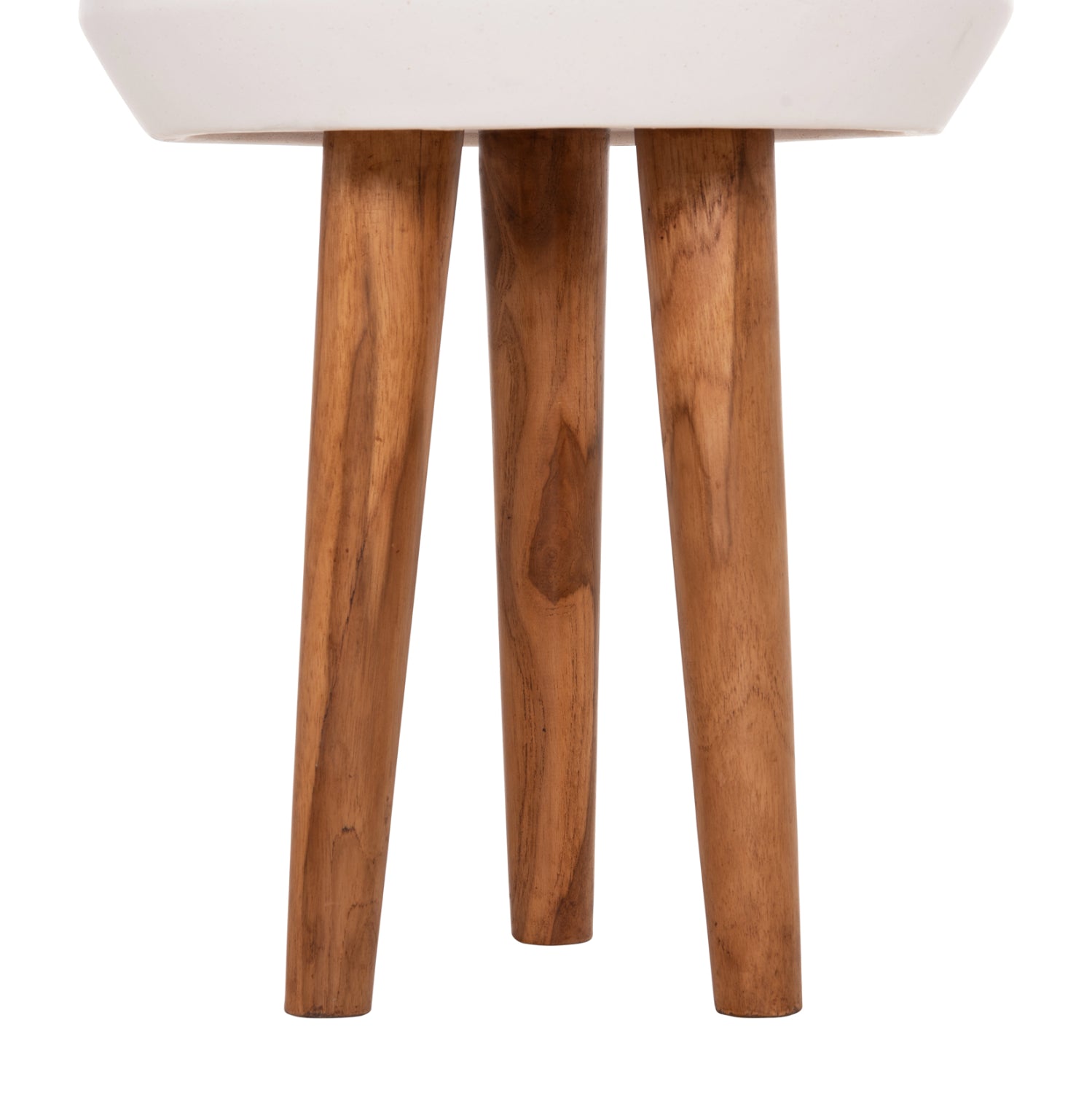 ΓΛΑΣΤΡΑ ΕΣΩΤ.ΧΩΡΟΥ QUAN HM4680.02L FIBER CEMENT ΛΕΥΚΟ--ΒΑΣΗ TEAK Φ38x62Υεκ - Pakobazaar