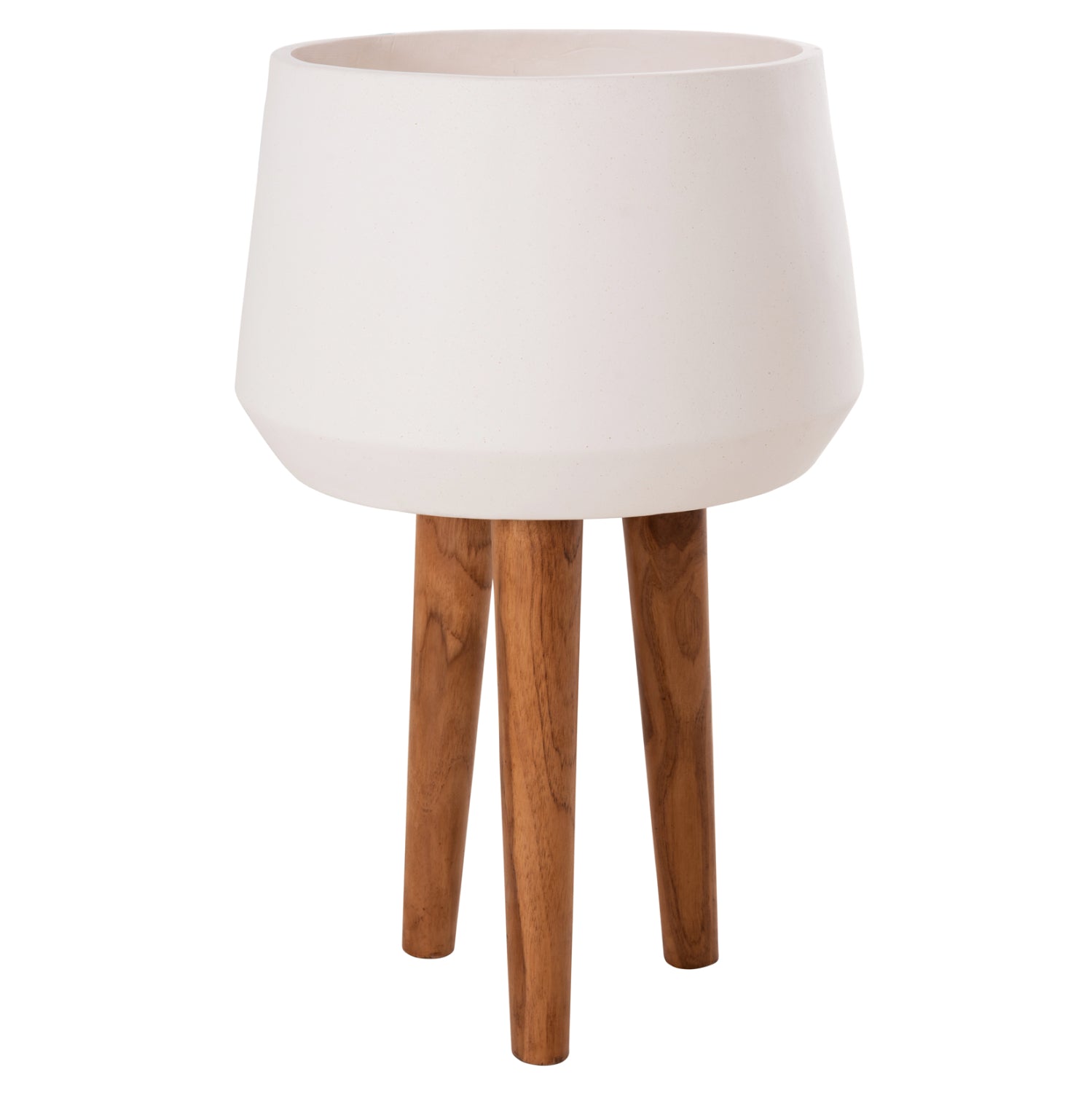 ΓΛΑΣΤΡΑ ΕΣΩΤ.ΧΩΡΟΥ QUAN HM4680.02L FIBER CEMENT ΛΕΥΚΟ--ΒΑΣΗ TEAK Φ38x62Υεκ - Pakobazaar
