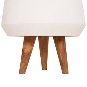 ΓΛΑΣΤΡΑ ΕΣΩΤ.ΧΩΡΟΥ QUAN HM4680.02S FIBER CEMENT ΛΕΥΚΟ--ΒΑΣΗ TEAK Φ37x36Υεκ - Pakobazaar