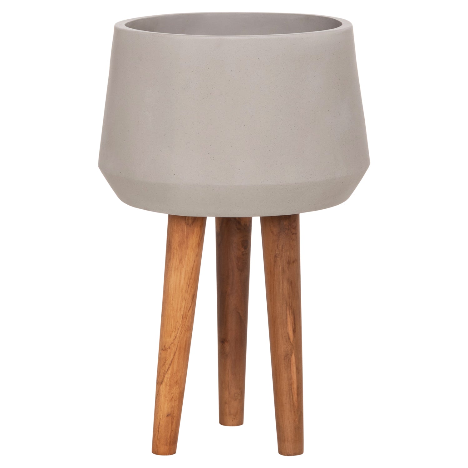 ΓΛΑΣΤΡΑ ΕΣΩΤ.ΧΩΡΟΥ QUAN HM4680.03L FIBER CEMENT ΓΚΡΙ--ΒΑΣΗ TEAK Φ38x62Υεκ - Pakobazaar
