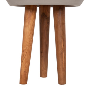 ΓΛΑΣΤΡΑ ΕΣΩΤ.ΧΩΡΟΥ QUAN HM4680.03L FIBER CEMENT ΓΚΡΙ--ΒΑΣΗ TEAK Φ38x62Υεκ - Pakobazaar