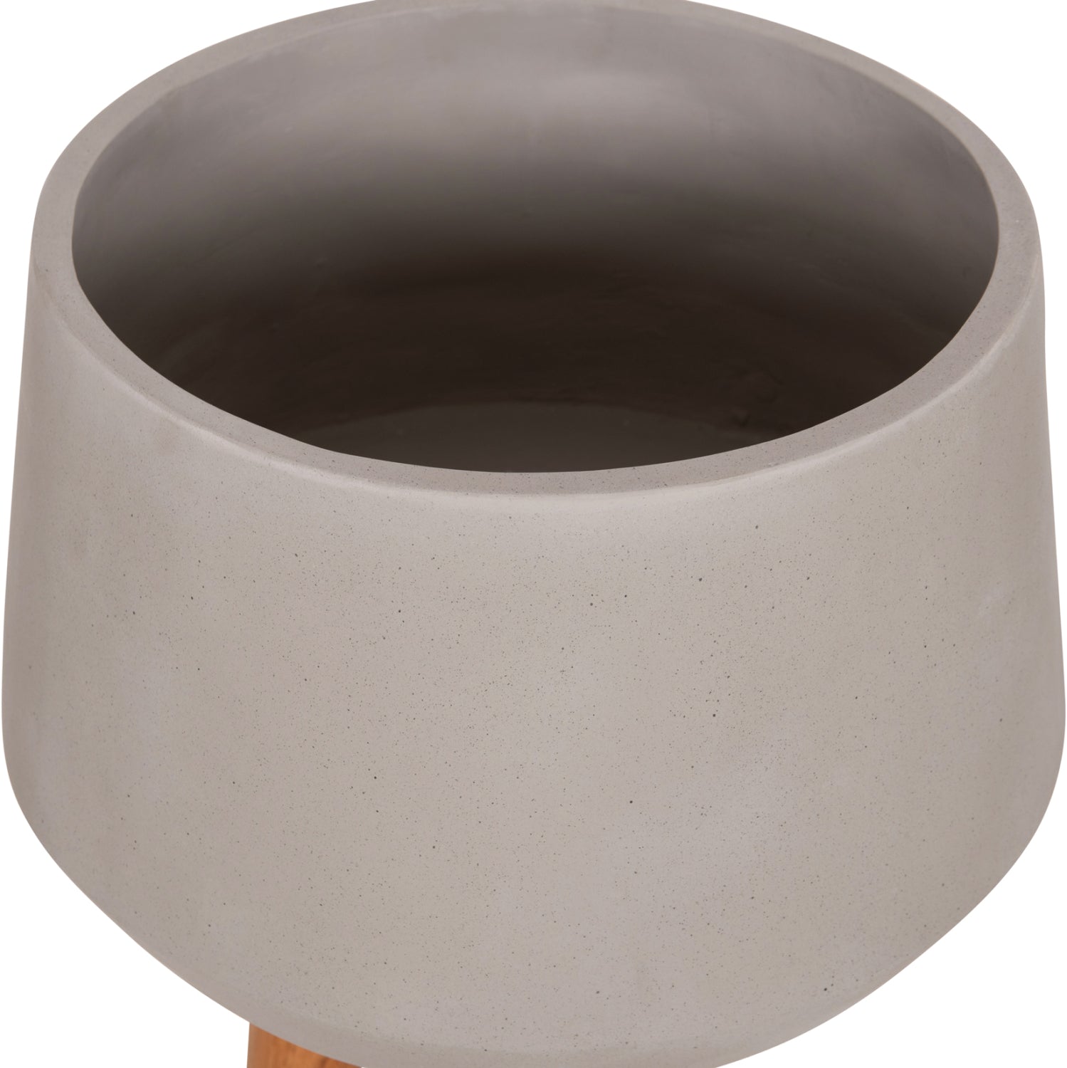 ΓΛΑΣΤΡΑ ΕΣΩΤ.ΧΩΡΟΥ QUAN HM4680.03L FIBER CEMENT ΓΚΡΙ--ΒΑΣΗ TEAK Φ38x62Υεκ - Pakobazaar