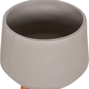 ΓΛΑΣΤΡΑ ΕΣΩΤ.ΧΩΡΟΥ QUAN HM4680.03L FIBER CEMENT ΓΚΡΙ--ΒΑΣΗ TEAK Φ38x62Υεκ - Pakobazaar