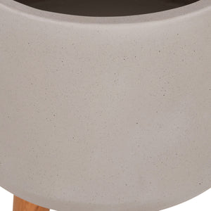 ΓΛΑΣΤΡΑ ΕΣΩΤ.ΧΩΡΟΥ QUAN HM4680.03L FIBER CEMENT ΓΚΡΙ--ΒΑΣΗ TEAK Φ38x62Υεκ - Pakobazaar