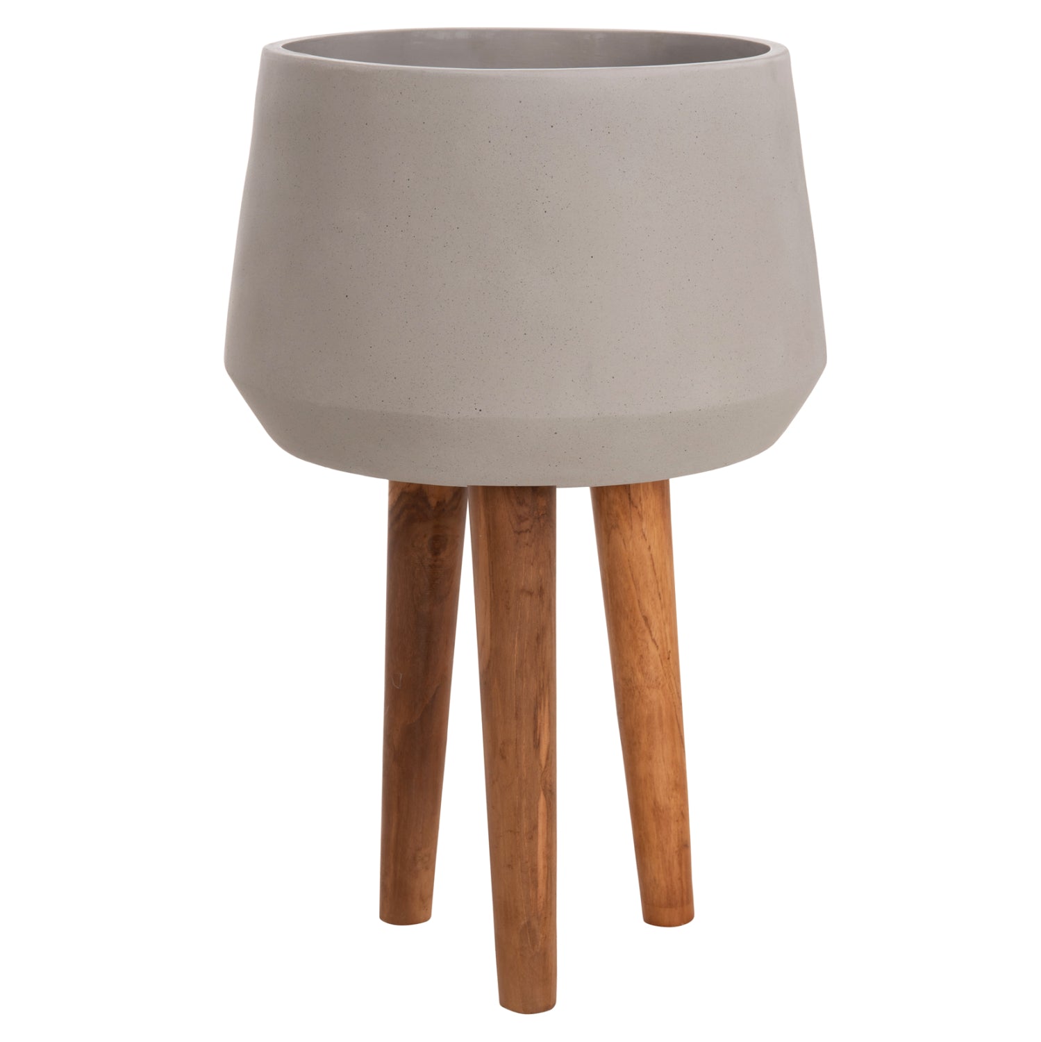 ΓΛΑΣΤΡΑ ΕΣΩΤ.ΧΩΡΟΥ QUAN HM4680.03L FIBER CEMENT ΓΚΡΙ--ΒΑΣΗ TEAK Φ38x62Υεκ - Pakobazaar