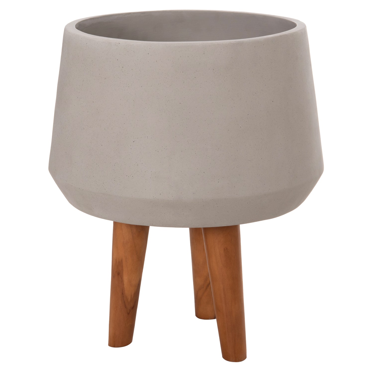 ΓΛΑΣΤΡΑ ΕΣΩΤ.ΧΩΡΟΥ QUAN HM4680.03M FIBER CEMENT ΓΚΡΙ--ΒΑΣΗ TEAK Φ35x50Υεκ - Pakobazaar