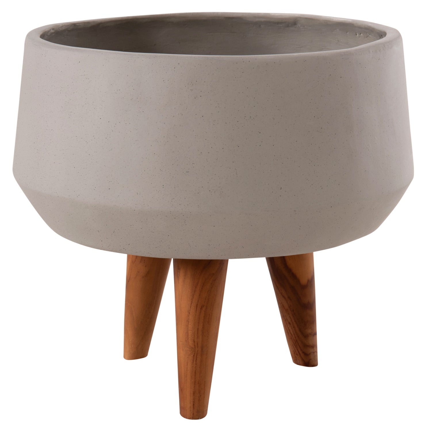 ΓΛΑΣΤΡΑ ΕΣΩΤ.ΧΩΡΟΥ QUAN HM4680.03S FIBER CEMENT ΓΚΡΙ--ΒΑΣΗ TEAK Φ37x36Υεκ - Pakobazaar