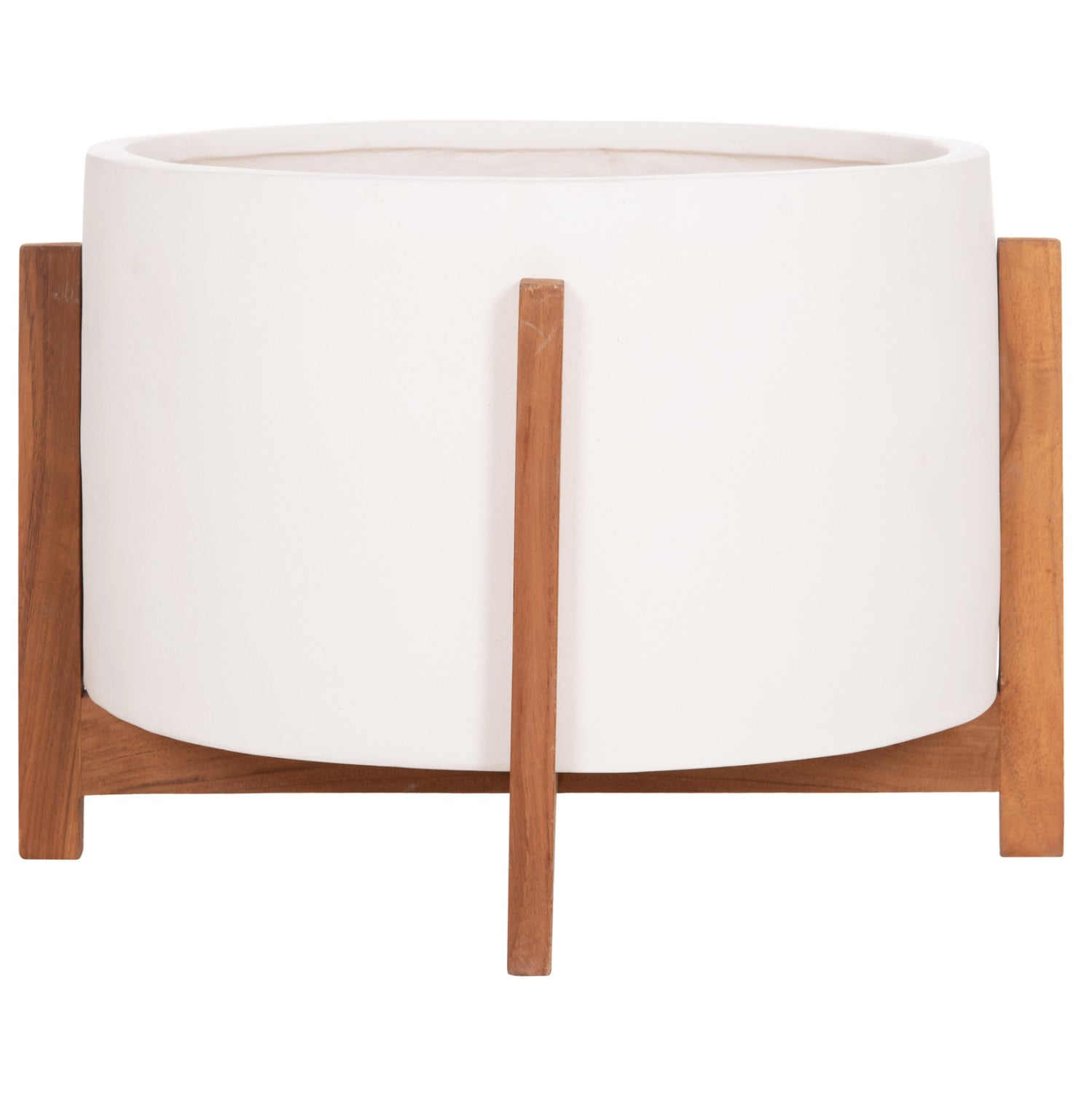 ΓΛΑΣΤΡΑ ΕΣΩΤ.ΧΩΡΟΥ HOFF HM4682.02L FIBER CEMENT ΛΕΥΚΟ-TEAK ΒΑΣΗ Φ50x35Υεκ - Pakobazaar