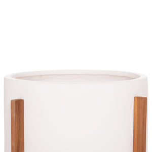ΓΛΑΣΤΡΑ ΕΣΩΤ.ΧΩΡΟΥ HOFF HM4682.02L FIBER CEMENT ΛΕΥΚΟ-TEAK ΒΑΣΗ Φ50x35Υεκ - Pakobazaar
