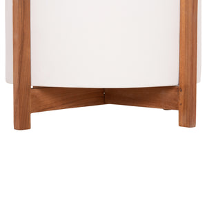 ΓΛΑΣΤΡΑ ΕΣΩΤ.ΧΩΡΟΥ HOFF HM4682.02L FIBER CEMENT ΛΕΥΚΟ-TEAK ΒΑΣΗ Φ50x35Υεκ - Pakobazaar