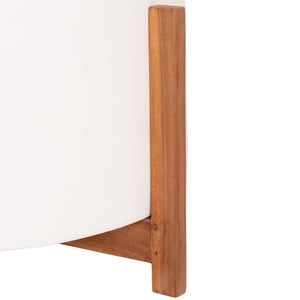 ΓΛΑΣΤΡΑ ΕΣΩΤ.ΧΩΡΟΥ HOFF HM4682.02L FIBER CEMENT ΛΕΥΚΟ-TEAK ΒΑΣΗ Φ50x35Υεκ - Pakobazaar