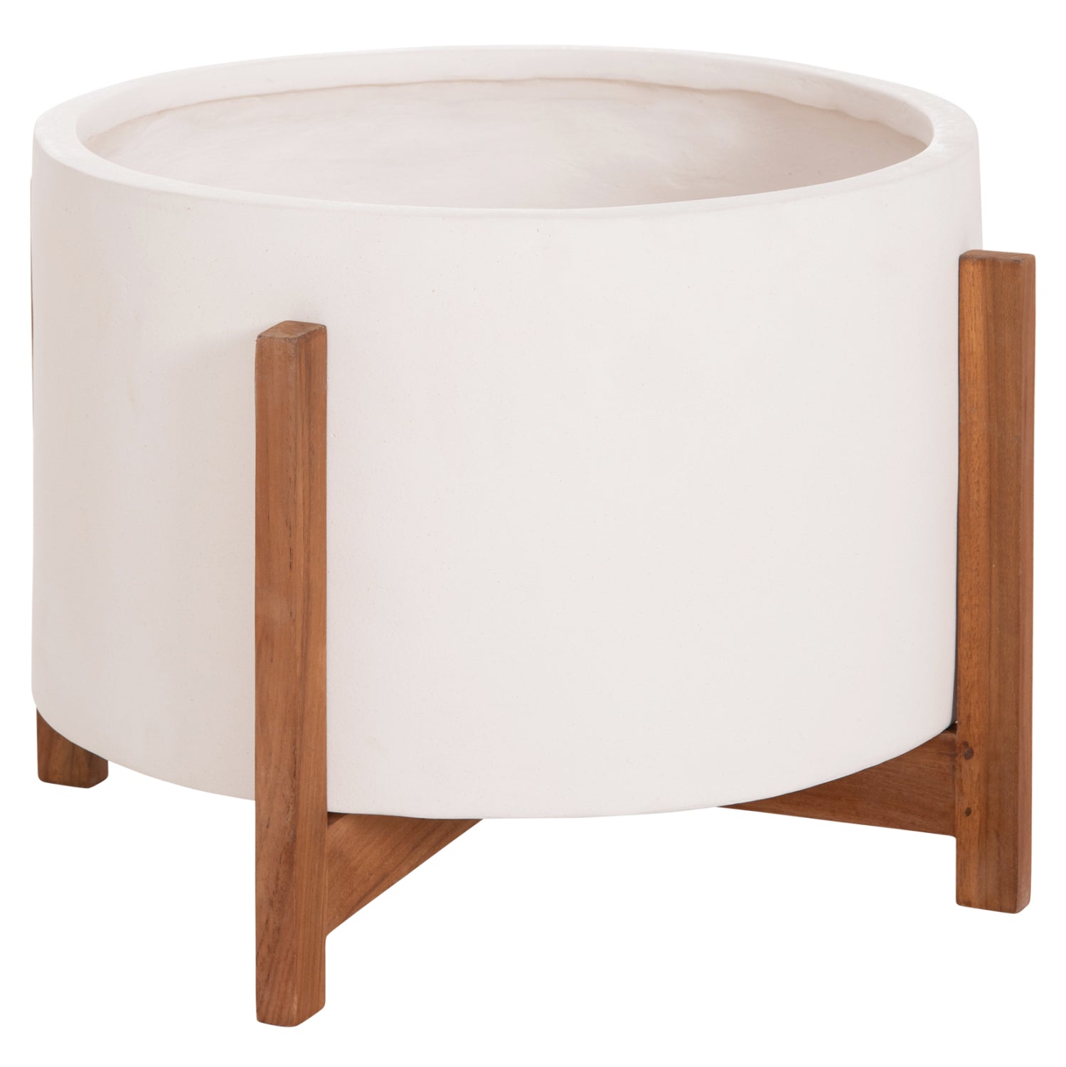 ΓΛΑΣΤΡΑ ΕΣΩΤ.ΧΩΡΟΥ HOFF HM4682.02L FIBER CEMENT ΛΕΥΚΟ-TEAK ΒΑΣΗ Φ50x35Υεκ - Pakobazaar