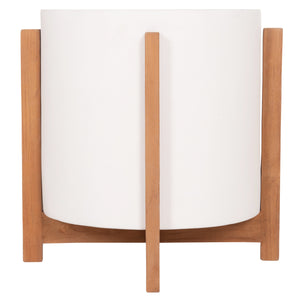 ΓΛΑΣΤΡΑ ΕΣΩΤ.ΧΩΡΟΥ HOFF HM4682.02M FIBER CEMENT ΛΕΥΚΟ-TEAK ΒΑΣΗ Φ40x39Υεκ - Pakobazaar