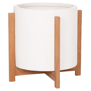 ΓΛΑΣΤΡΑ ΕΣΩΤ.ΧΩΡΟΥ HOFF HM4682.02M FIBER CEMENT ΛΕΥΚΟ-TEAK ΒΑΣΗ Φ40x39Υεκ - Pakobazaar