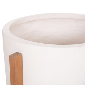 ΓΛΑΣΤΡΑ ΕΣΩΤ.ΧΩΡΟΥ HOFF HM4682.02M FIBER CEMENT ΛΕΥΚΟ-TEAK ΒΑΣΗ Φ40x39Υεκ - Pakobazaar