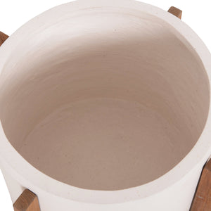 ΓΛΑΣΤΡΑ ΕΣΩΤ.ΧΩΡΟΥ HOFF HM4682.02M FIBER CEMENT ΛΕΥΚΟ-TEAK ΒΑΣΗ Φ40x39Υεκ - Pakobazaar
