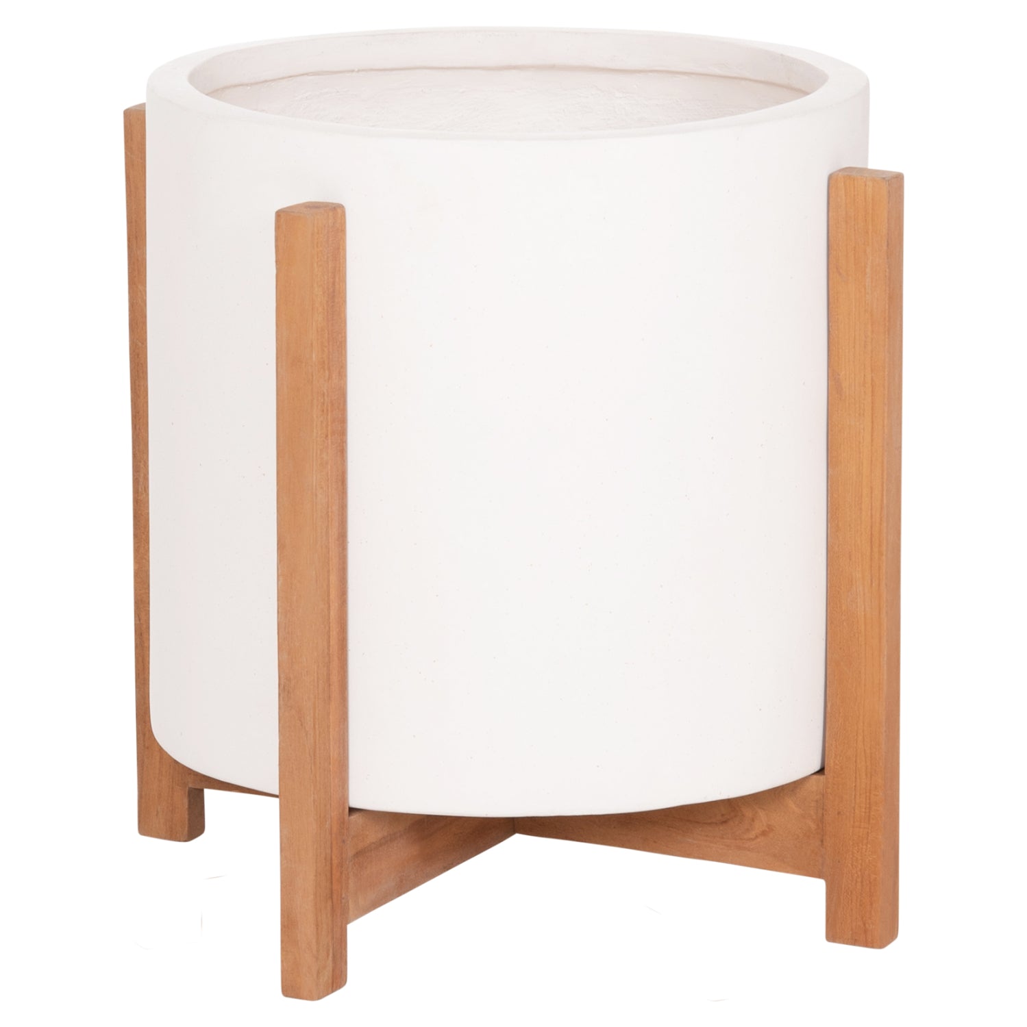 ΓΛΑΣΤΡΑ ΕΣΩΤ.ΧΩΡΟΥ HOFF HM4682.02M FIBER CEMENT ΛΕΥΚΟ-TEAK ΒΑΣΗ Φ40x39Υεκ - Pakobazaar