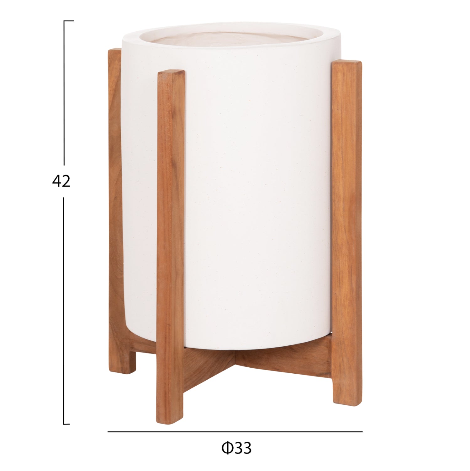 ΓΛΑΣΤΡΑ ΕΣΩΤ.ΧΩΡΟΥ HOFF HM4682.02S FIBER CEMENT ΛΕΥΚΟ-TEAK ΒΑΣΗ Φ33x42Υεκ - Pakobazaar