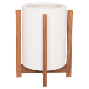 ΓΛΑΣΤΡΑ ΕΣΩΤ.ΧΩΡΟΥ HOFF HM4682.02S FIBER CEMENT ΛΕΥΚΟ-TEAK ΒΑΣΗ Φ33x42Υεκ - Pakobazaar