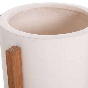ΓΛΑΣΤΡΑ ΕΣΩΤ.ΧΩΡΟΥ HOFF HM4682.02S FIBER CEMENT ΛΕΥΚΟ-TEAK ΒΑΣΗ Φ33x42Υεκ - Pakobazaar